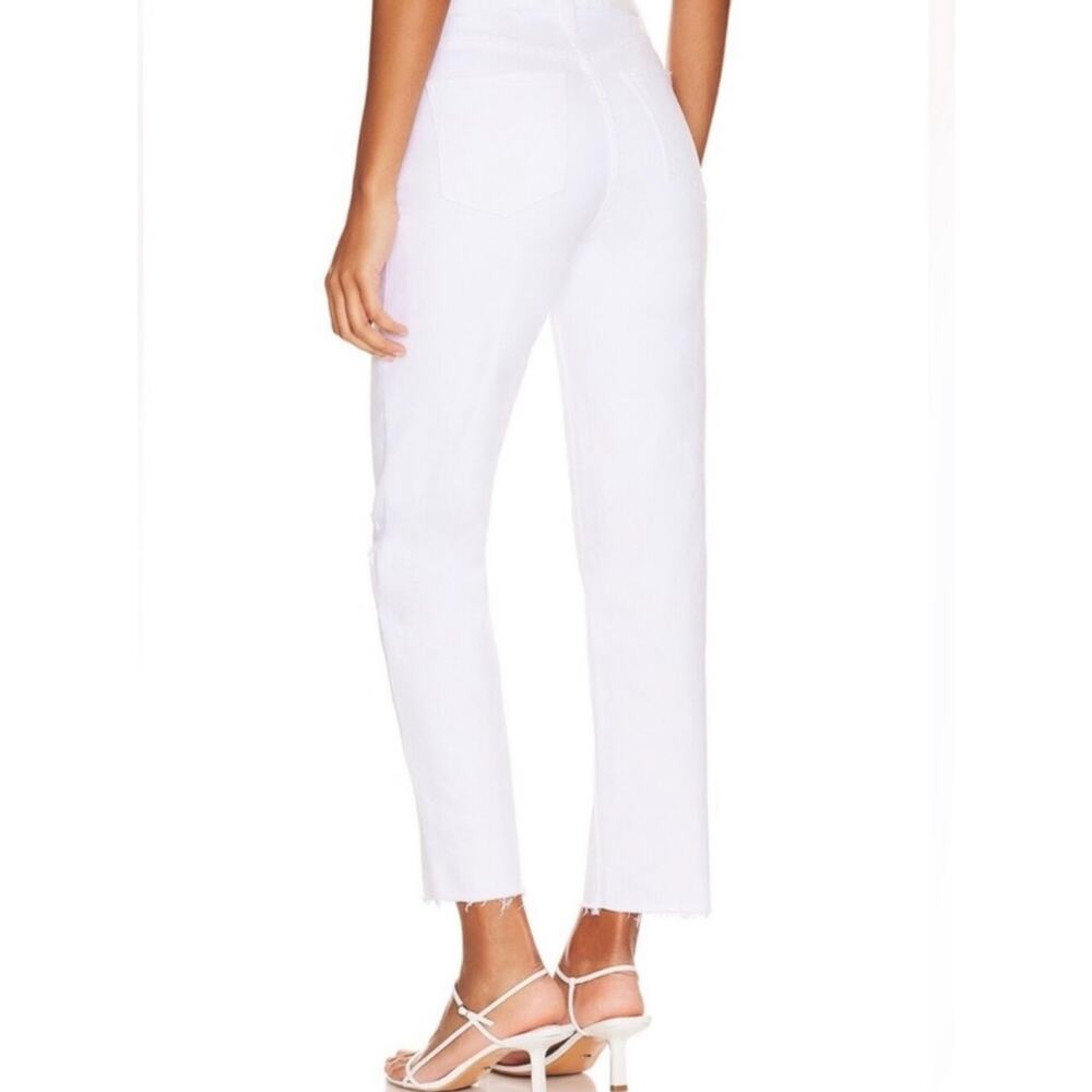 NWT PISTOLA Charlie High Rise Classic Straight raw hem distressed denim jeans 32 - Picture 2 of 8